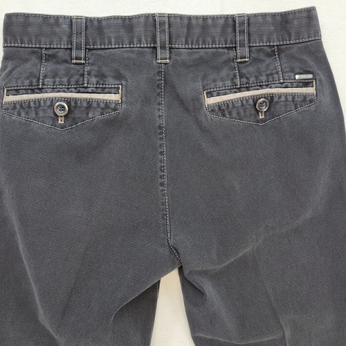 Meyer Pants Mens 30x29 Gray Chicago Chino Preppy Stretch Modern Trousers - Picture 4 of 13