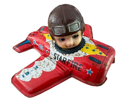 STAR FIRE P-81 JUGUETES KANTO - Años 50 - JUGUETE MECÁNICO DE HOJALATA VINTAGE - Hecho en Japón - Imagen 1 de 6