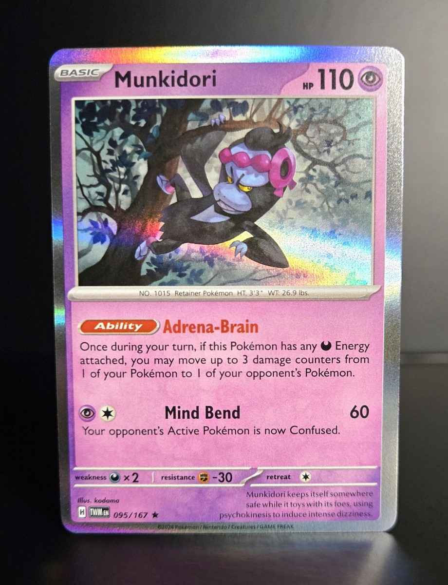 Pokémon TCG - MUNKIDORI - 095/167 - Holo Rare - Twilight