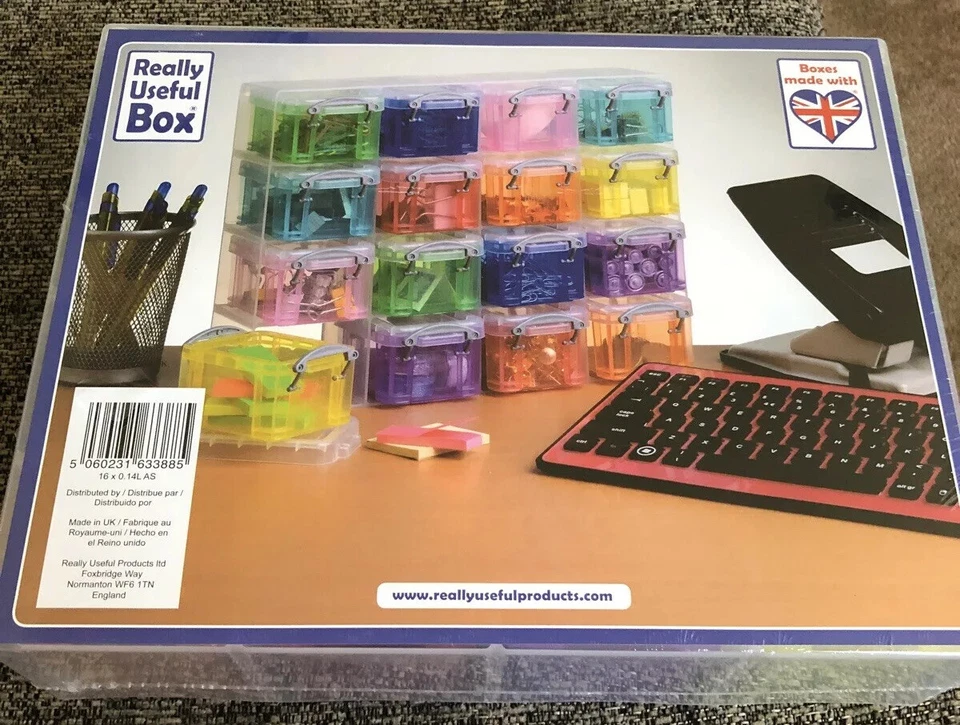 Really Useful Box 16 Storage Organisers 0.14 Litre - Color: Bright-NIP - Image 3 of 4