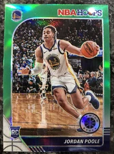 Jordan Poole 2019-20 Hoops Premium Stock Green Rookie #223 Warriors