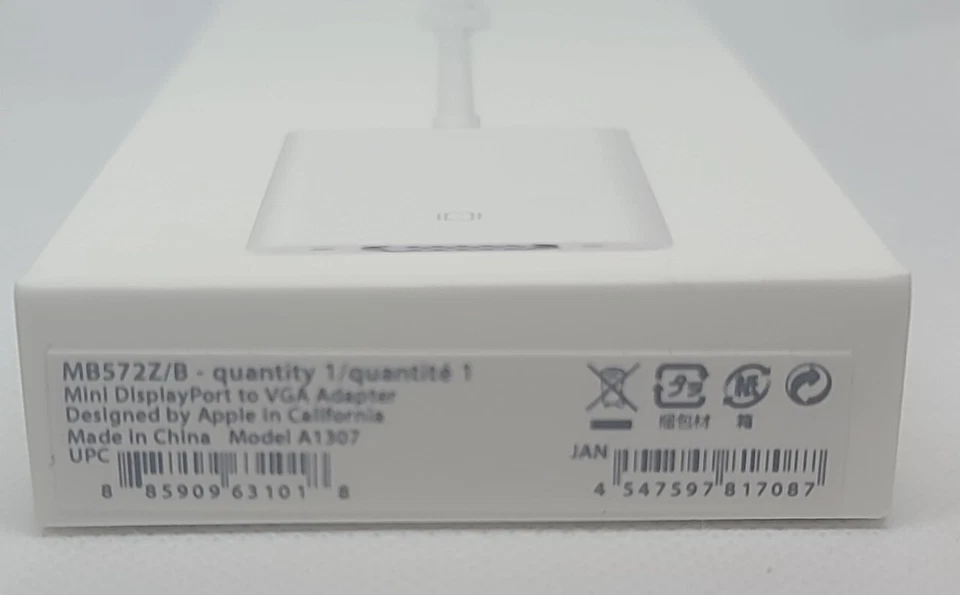 Lot Of X3 NEW Apple Mini DisplayPort to VGA Adapter MB572Z/B a1307 - Image 4 of 4