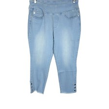 Belle by Kim Gravel Women's Petite TripleLuxe Denim Jeans Light Wash Size 12P