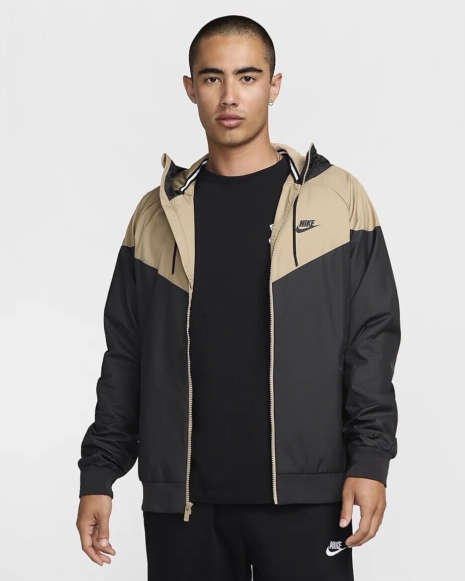Nike Mens Windbreaker Windrunner Jacket Small S New NEW Tan Nike Mens Windbreaker Windrunner Jacket Small S New NEW Tan
