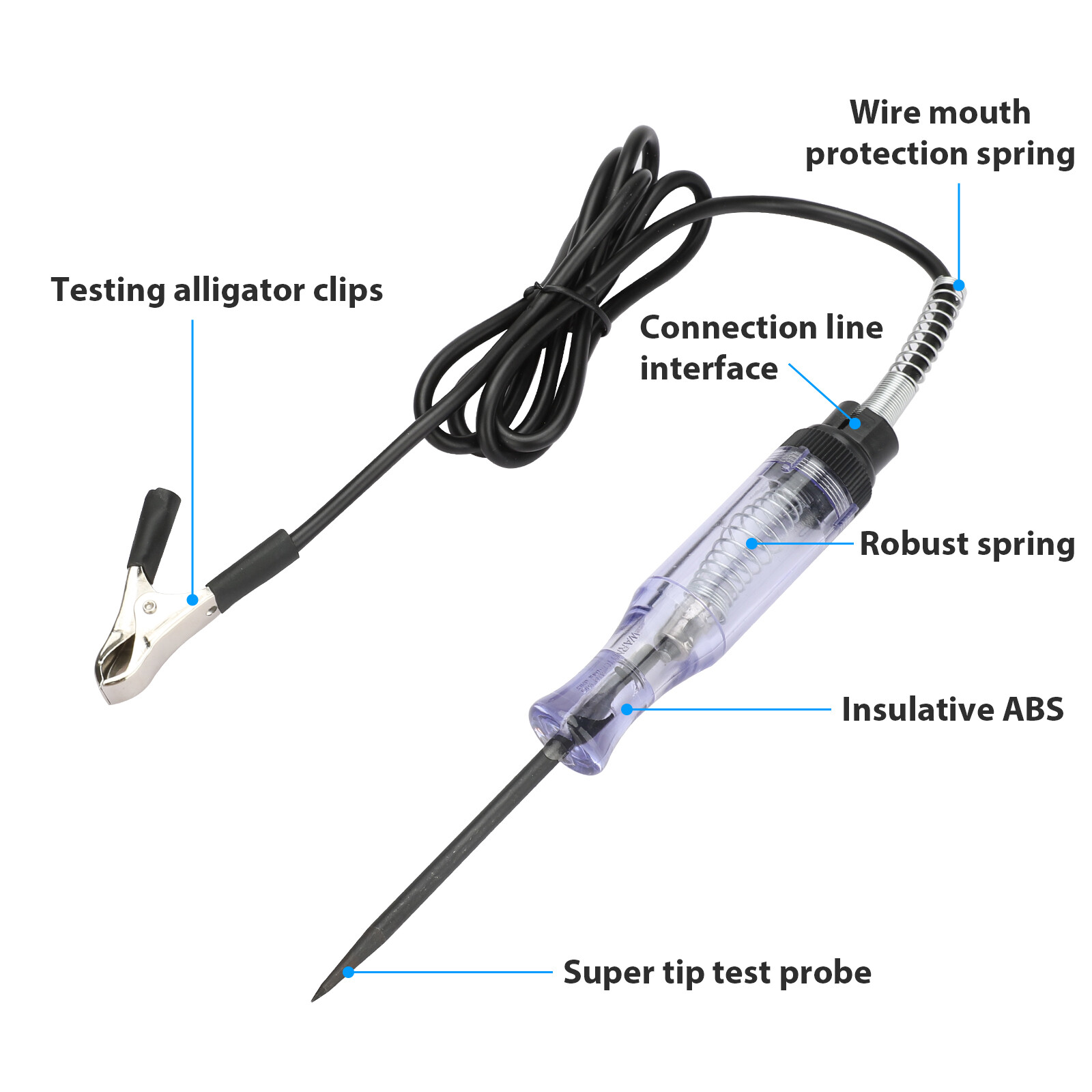 Car Circuit Tester Pen Auto Fuse Test Probe Light Tool For 6V 12V 24V