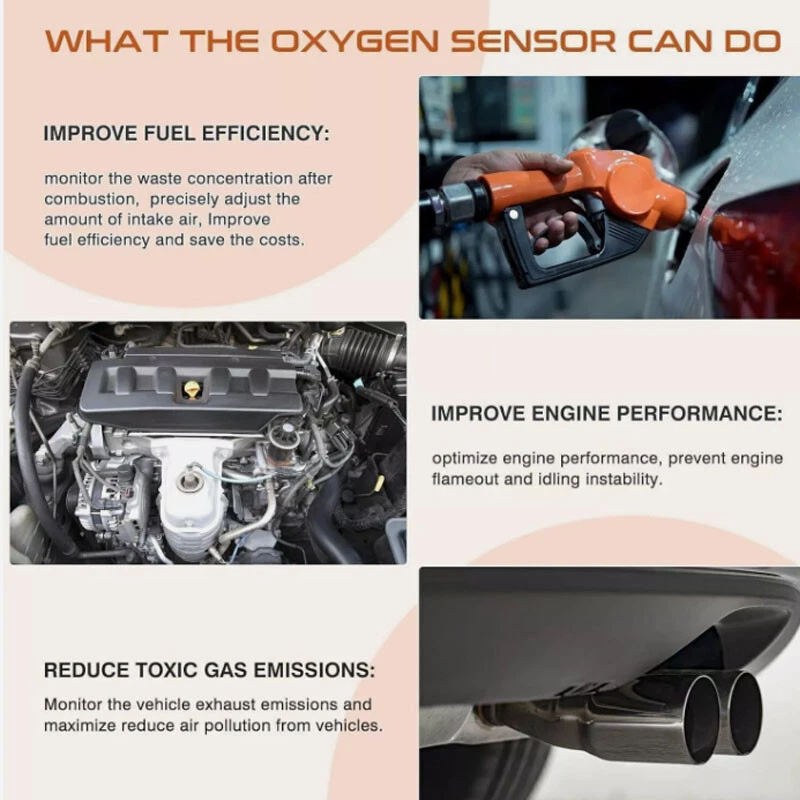 (4) Датчик кислорода восходящий нисходящий O2 для Chevy Silverado GMC 1500 1996-2002 - Изображение 4 из 4