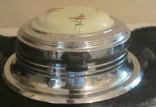 Royal Rochester Waffle Iron Golden Floral Porcelain China Top  