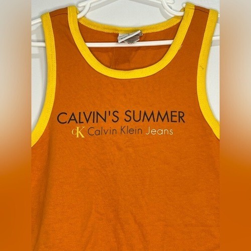 CalvinKlein Jeans Girls Racer Tank Top Size L - Picture 3 of 5
