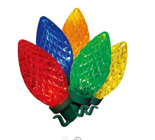 Holiday Time 400 Ct Diamond Cut C9 LED Christmas Lights 238 Ft All Color Options - Picture 7 of 13