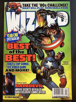 Wizard: The Guide to Comics #136 Ultimate Wolverine/Ultimate Captain America