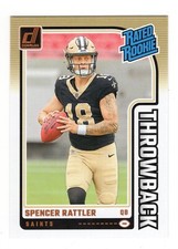 2024 Panini Donruss - Rated Rookies Throwbacks #40 Spencer Rattler (RC) MINT