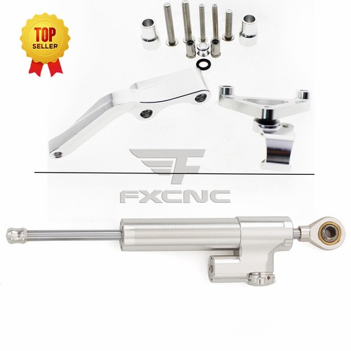 FXCNC Steering Damper Stabilizer Mounting Kit Fit Ducati 696 Motorcycle Aluminum - Picture 37 of 45