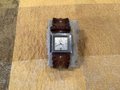 Michael Kors Black Leather Strap Silver-Tone Rectangular Watch Michael Kors Rectangle Wristwatches for sale | eBay main image 4