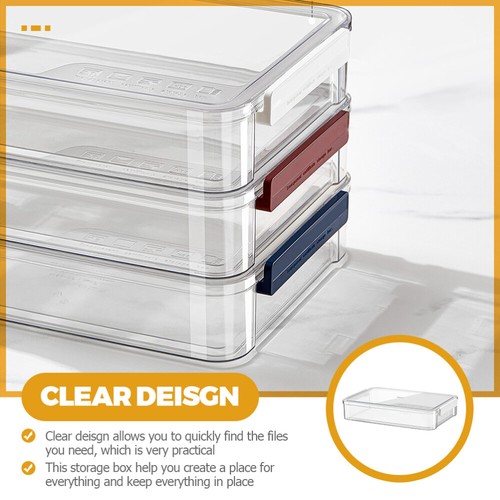 File Sorting Box Office Clear Document Protector Letter collections Paper Storage