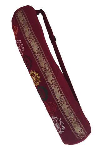 Cotton Yoga Shoulder Bag Chakra Detail Colourful Ohm Mandala Hippy Boho Exercise - Picture 3 of 30