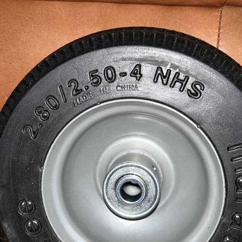 NEW Marathon 2.80/2.50-4" Flat Free All Purpose Utility Tire on Wheel 3" Hub 1/2 - Picture 2 of 6