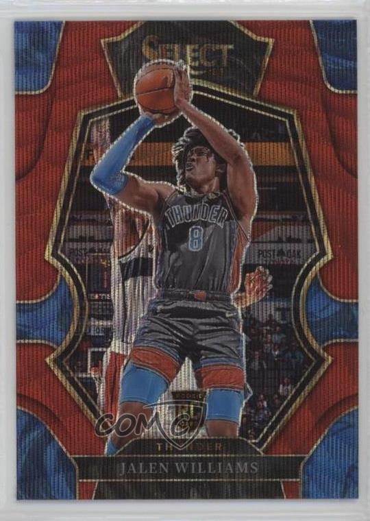 2022-23 Panini Select Premier Level Red Wave Prizm Jalen Williams #167 0qw3