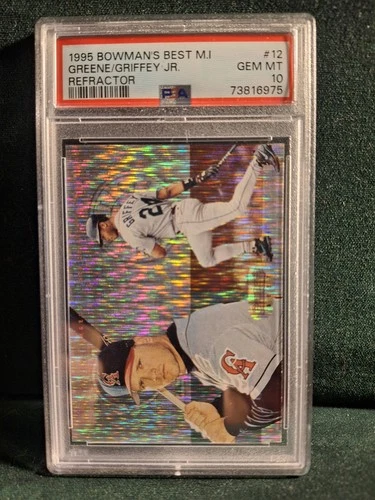 1995 Bowmans Best Mirror Image Refractor Ken Griffey Jr / Greene #12 PSA 10