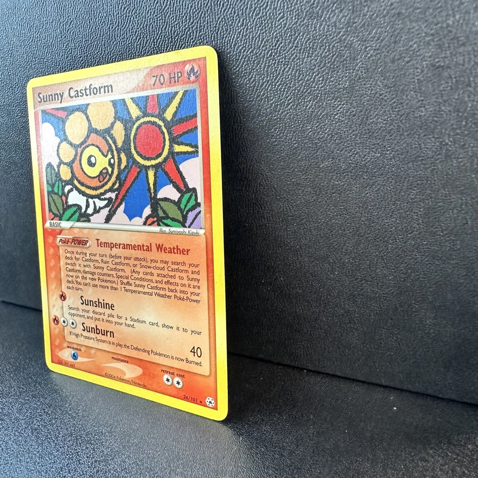 Pokémon Sunny Castform EX TCG Card Hidden Legends 26/101 Rare NM Condition - Image 3 of 4