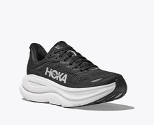 Hoka One One Bondi 9 1162012-BWHT Sneakers Womens Black White Road Running Shoes