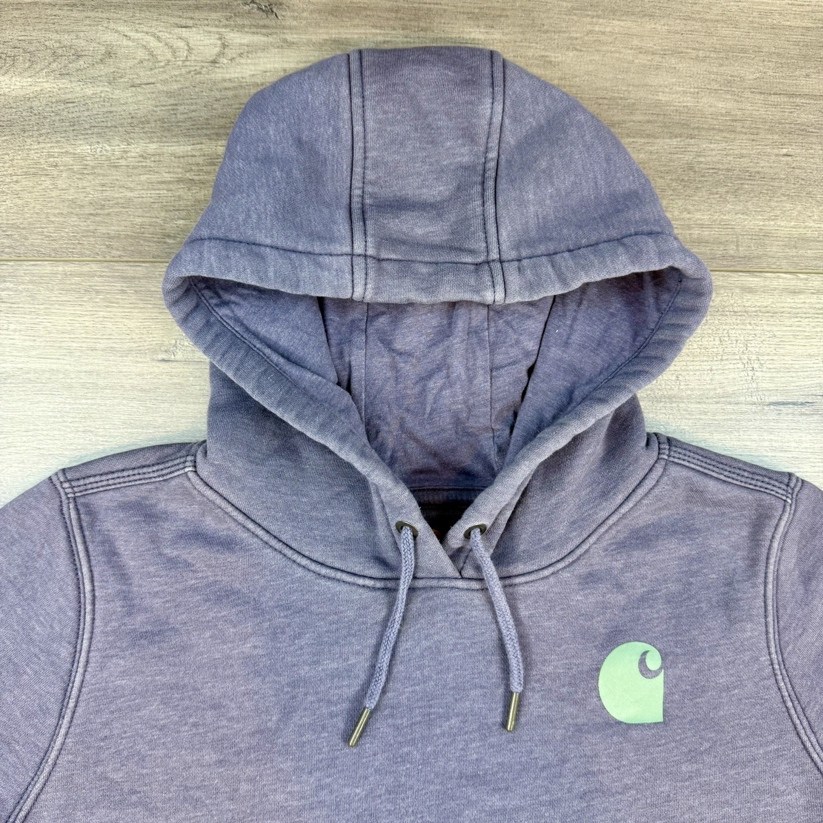 Carhartt Iconic Clarksburg Relaxed Fit Midweight Logo Sleeve Graphic Hoodie W thumbnail 3