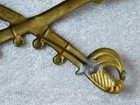 Antique Original Civil War US Union Cavalry Brass Cap Hat Badge — photo 5
