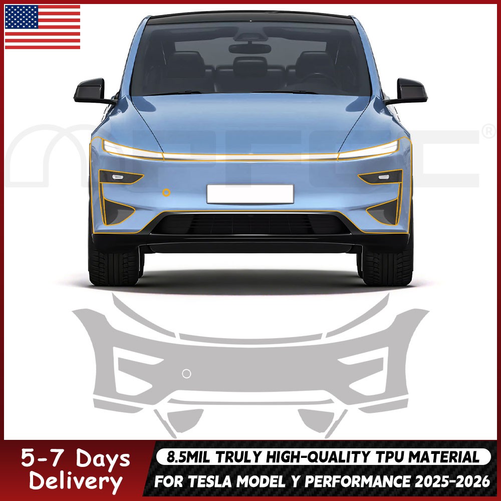 Tesla Model Y Performance 2026 Front Bumper Precut Paint Protection Film PPF TPU-image