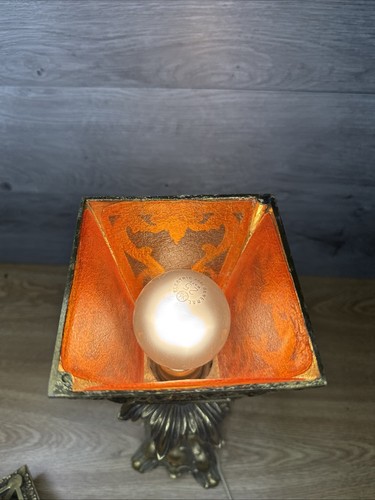 Vintage 1960s Leviton Solid Brass & Crystal Claw Foot Table Lamp 16” Tall USA - Picture 7 of 15