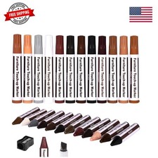 Furniture Repair Kit Wood Markers - Markers and Wax Sticks for Stains, Scratc...
