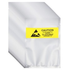 100Pcs Anti Static Bags Shielding Bag 3.5" x 5.3" Open Top ESD Bags Silver
