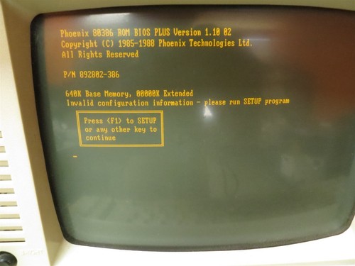 BAD PSU TVL Video Presentation System 1988 Portable 386 Computer 0HD Post AS-IS - Bild 11 von 12