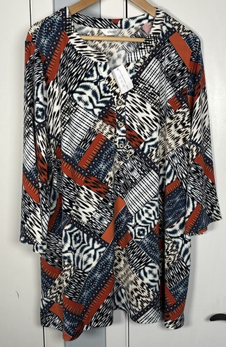 Top CJ Banks 2x para mujer azul rojo blanco - Imagen 2 de 5