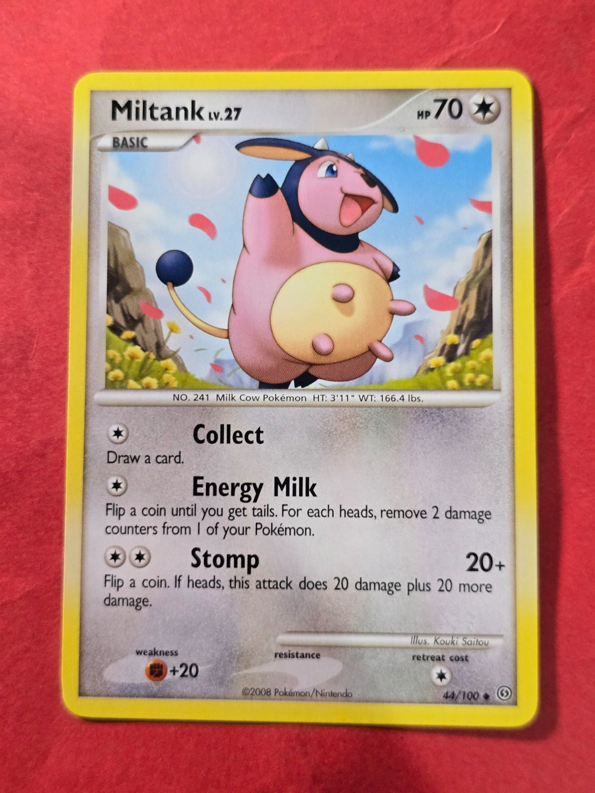 2008 Pokemon Diamond and Pearl Stormfront #44 Miltank, UC, NF/H, cd1