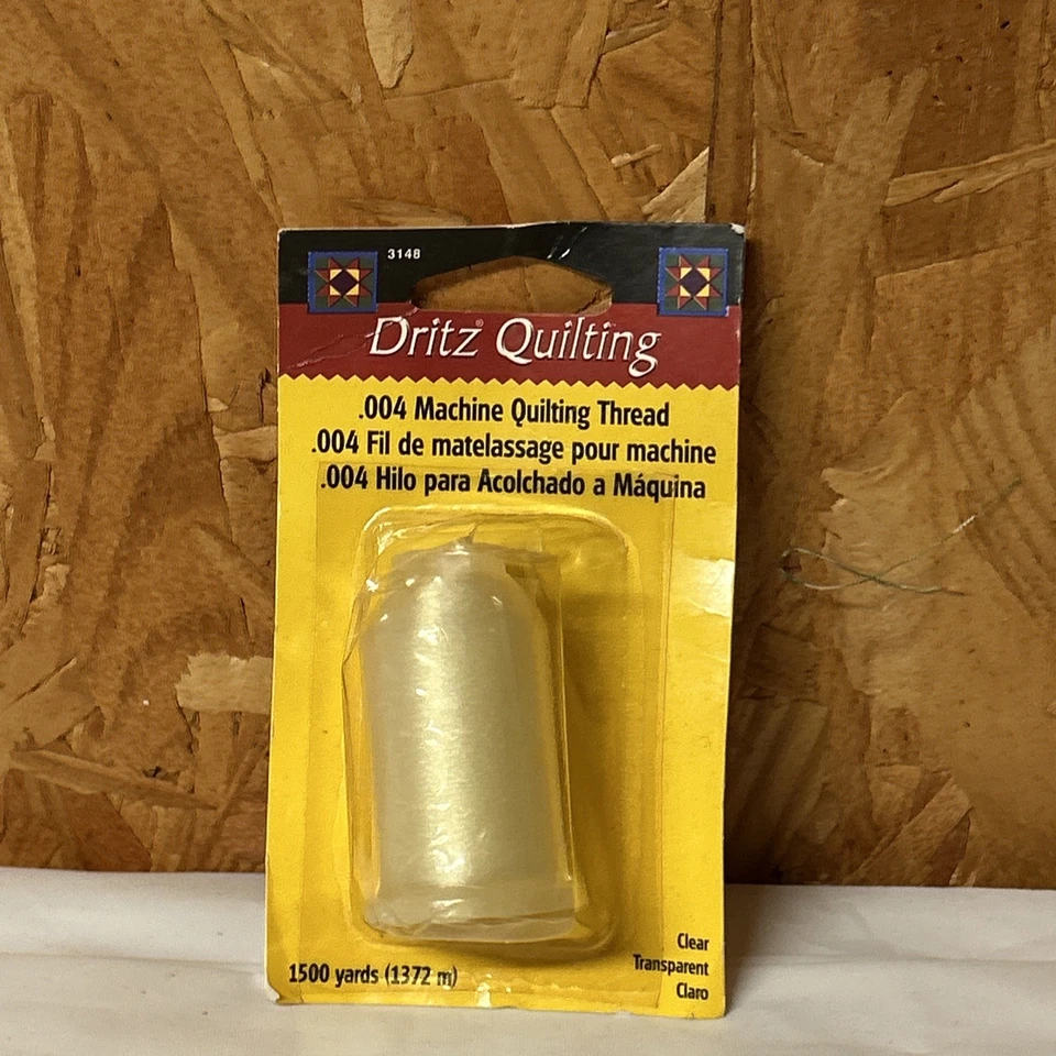 Dritz ~ (3148) - .004 Machine Quilting Thread - Clear, 1500 yd 7e - Image 2 of 3