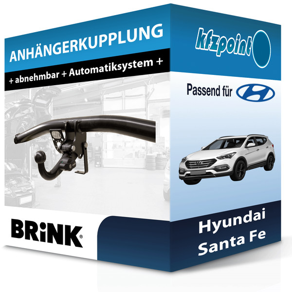 für Hyundai Santa Fe 09.2012-06.2018 Brink AnhäNgerkupplung Abnehmbar AHK-image