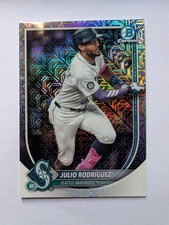 2025 Bowman Chrome #66 Julio Rodriguez Mojo Refractor Seattle Mariners