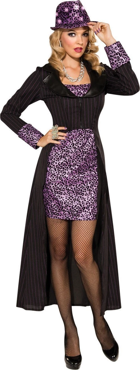 knee length dresses for ladies Gangster Costume Female – Fancy Dress Box main image 0