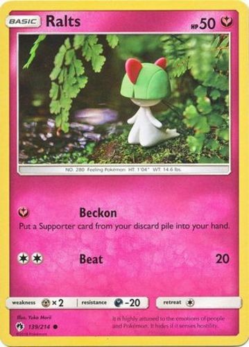 Pokemon Ralts - 139/214 - Common NM-Mint Lost Thunder - Bild 1 von 1