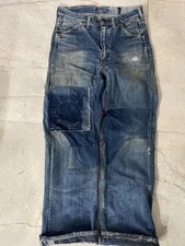 Vintage 50s Wrangler Blue Bell Patchwork Repaired Denim selvedge jeans 29/28
