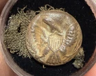 Dug Civil War Eagle Coat Button With Cloth
