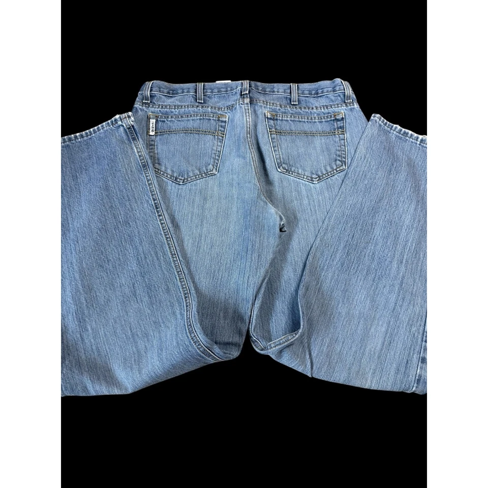 Cinch Vintage Jeans Men's 35x34 Blue Medium Wash Straight Leg Cowboy Denim B9 - Image 2 of 4