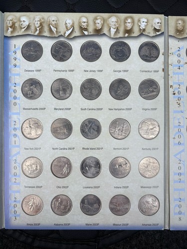State Series Quarters Complete 100 Coin Set 1999-2008 Album - Picture 3 of 8