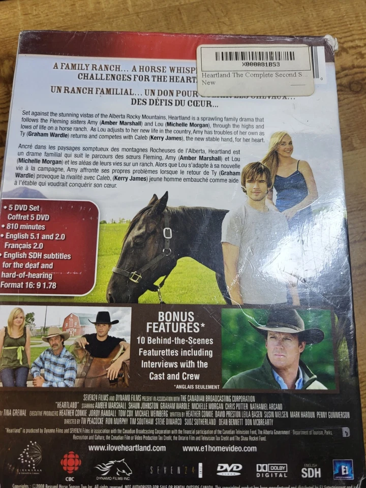Heartland: The Complete Second Season (DVD, 2010 5-Disc Set Brand New, Free Ship - Image 2 of 3