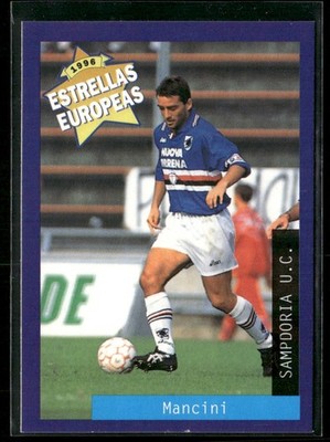 1996 Panini Estrellas Europeas Roberto Mancini (Crease) Sampdoria #106