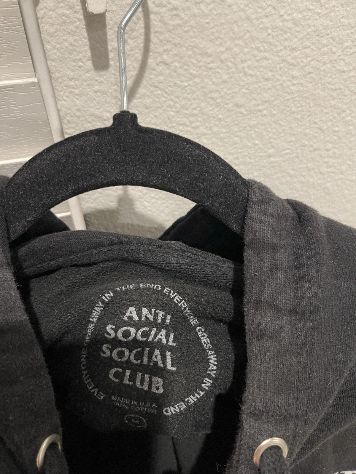 A BATHING APE (BAPE) Felpa con cappuccio Anti Social Social Club ASSC Kkoch Flower Butterfly taglia M Medium uomo