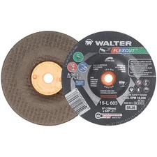 Walter 15L603 6x5/8-11 Flexcut Spin-On Grinding Wheels Type 29S Grit 60, 25 pack