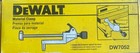 DeWalt DW7052 Material Clamp Accessory In box, New Old Stock complete