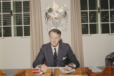 Premierminister von Südrhodesien Ian Smith 1967 4x6 FOTO