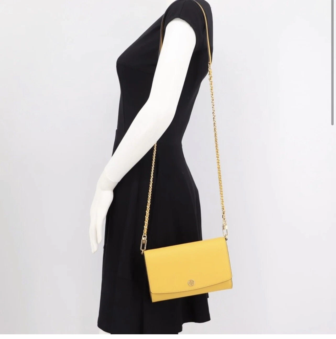 TORY BURCH PORTAFOGLIO CATENA ROR INSON ROR NUOVO CON ETICHETTE