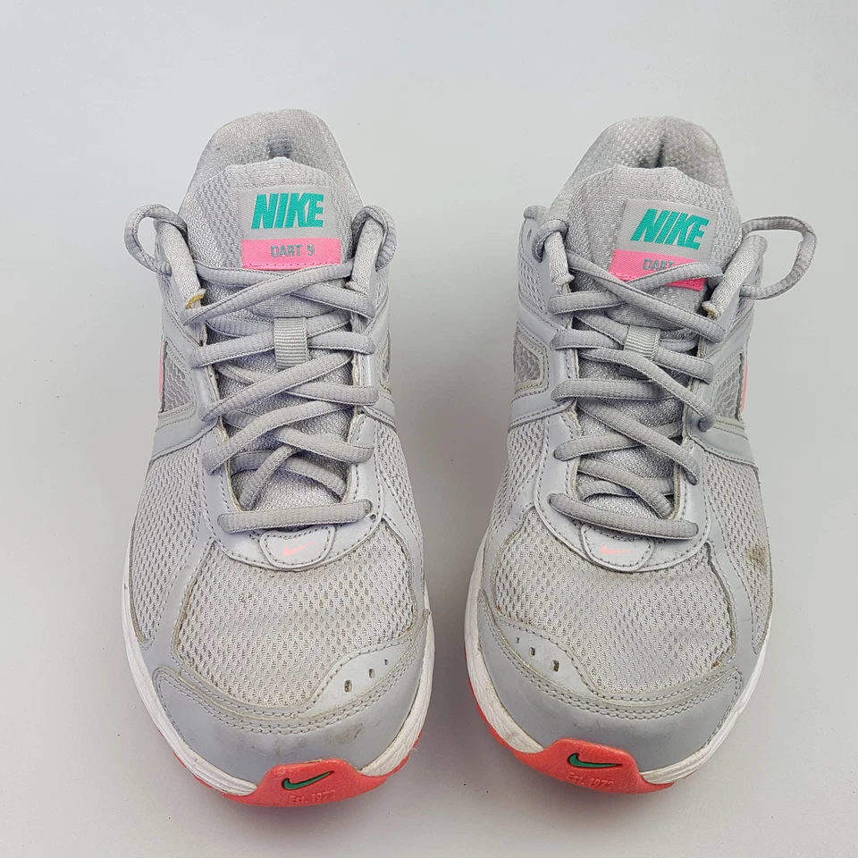 Women's NIKE 'Dart 9' Sz 9 US Runners Shoes Grey Pink 2012 | 3+ Extra 10% Off Foto 2 de 4
